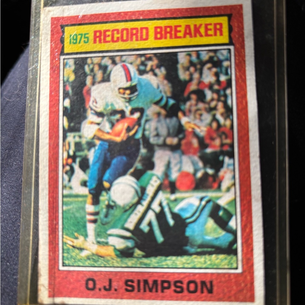 1975 Record Breaker Football Card